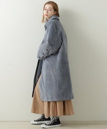 DOUBLE NAME | 袖ボタンステンカラーオーバーコート(ジャケット/アウター)