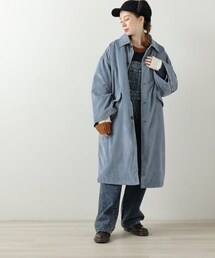 DOUBLE NAME（ダブルネーム）の「袖ボタンステンカラーオーバーコート（ジャケット/アウター）」