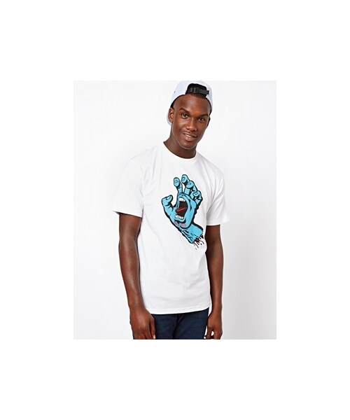 SANTA CRUZ(サンタクルーズ)の「Santa Cruz Screaming Hand T-Shirt - White(Tシャツ/カットソー・メンズ・White・XS)」の1枚目の写真