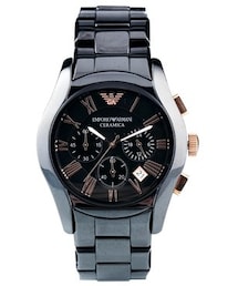 EMPORIO ARMANI | Emporio Armani Chronograph Black Ceramic Watch AR1410 - Black(アナログ腕時計)
