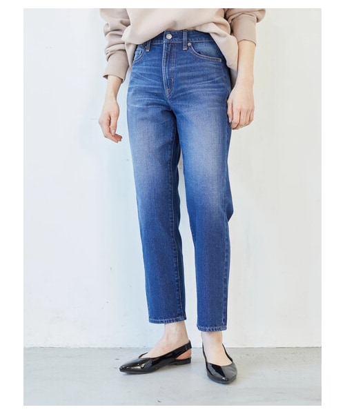 earth music&ecology(アースミュージックアンドエコロジー)の「COTTON USAデニムパンツ(テーパード)(パンツ・ミディアムインディゴ/ダークインディゴ・S/M/L)」の22枚目の写真