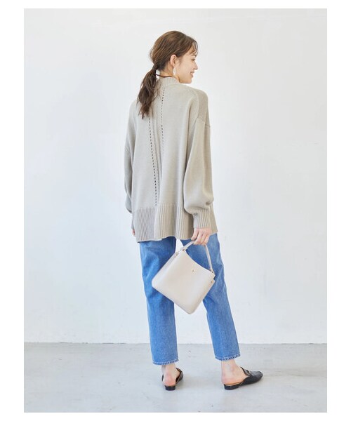 earth music&ecology(アースミュージックアンドエコロジー)の「COTTON USAデニムパンツ(テーパード)(パンツ・ミディアムインディゴ/ダークインディゴ・S/M/L)」の11枚目の写真