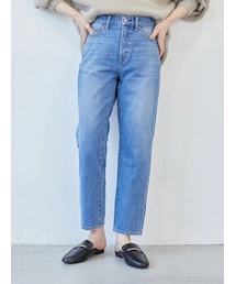earth music&ecology | COTTON USAデニムパンツ(テーパード)(パンツ)