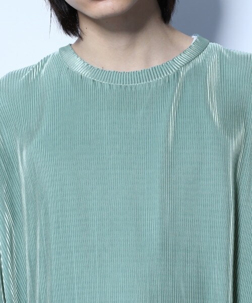 HARE（ハレ）の「プリーツプルオーバー（トップス・ブラック/グレー/ライトグリーン）」の13枚目の写真