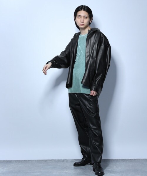 HARE（ハレ）の「プリーツプルオーバー（トップス・ブラック/グレー/ライトグリーン）」の8枚目の写真