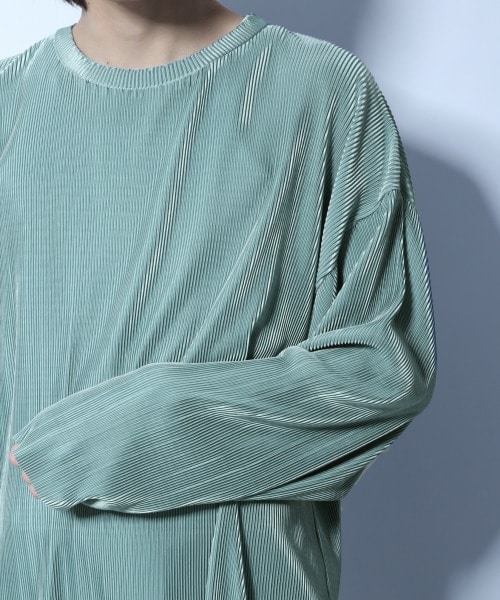 HARE（ハレ）の「プリーツプルオーバー（トップス・ブラック/グレー/ライトグリーン）」の14枚目の写真