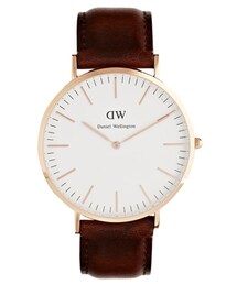 Daniel Wellington | Daniel Wellington St Andrews Rose Gold Brown Leather Strap Watch - Brown(アナログ腕時計)