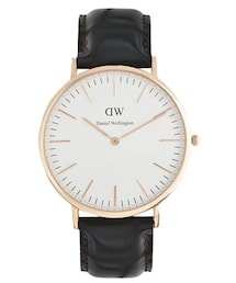 Daniel Wellington | Daniel Wellington York Rose Gold Brown Leather Strap Watch - Brown(アナログ腕時計)