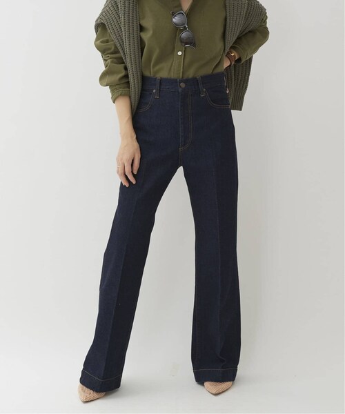 plage（プラージュ）の「《予約》センタープレスデニムパンツ◆（パンツ・ホワイト/32/在庫あり/34/36/38）」の2枚目の写真