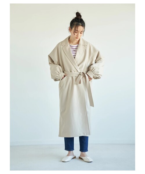 AMERICAN HOLIC（アメリカンホリック）の「ベビーウエイトボーダーボートネックプルオーバー（トップス・アイボリー/ピンク/イエロー/サックスブルー/ネイビー・M/L）」の19枚目の写真