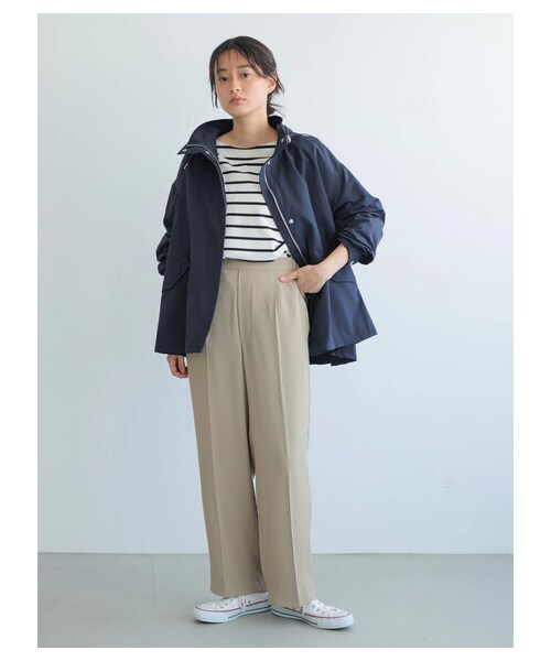 AMERICAN HOLIC（アメリカンホリック）の「ベビーウエイトボーダーボートネックプルオーバー（トップス・アイボリー/ピンク/イエロー/サックスブルー/ネイビー・M/L）」の11枚目の写真