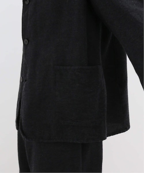 ⭕️美品⭕️　エディフィス☓デルフィノ　ウールカシミヤシルクジャケット　46 セール】 ウールシルク ピンヘッド シングルブレステッド2B