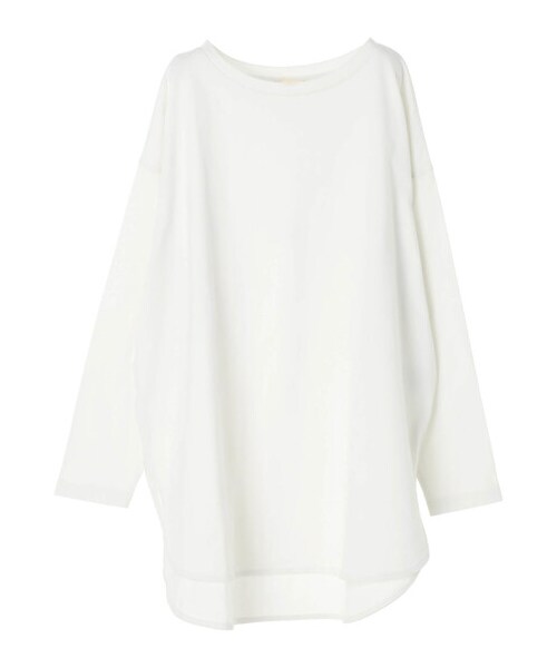 earth music&ecology（アースミュージックアンドエコロジー）の「ラウンドヘムレイヤードチュニック（トップス・オフホワイト・F）」の14枚目の写真