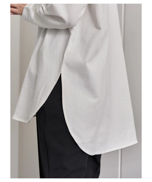 earth music&ecology（アースミュージックアンドエコロジー）の「ラウンドヘムレイヤードチュニック（トップス・オフホワイト・F）」の6枚目の写真