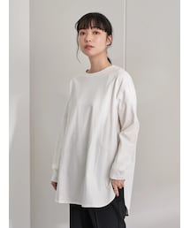 earth music&ecology | ラウンドヘムレイヤードチュニック(トップス)