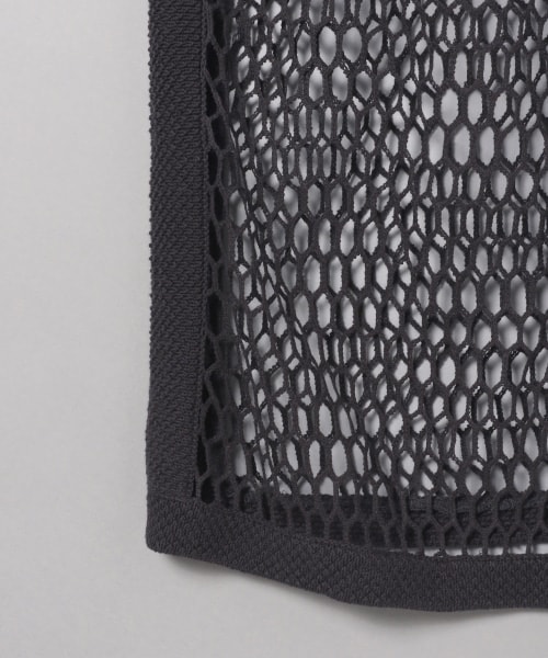 JEANASIS（ジーナシス）の「クラフトネット2Pノースリーブワンピース（ワンピース/ドレス・ブラック()/ベージュ()）」の11枚目の写真