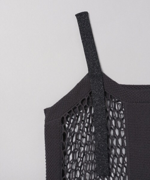 JEANASIS（ジーナシス）の「クラフトネット2Pノースリーブワンピース（ワンピース/ドレス・ブラック()/ベージュ()）」の10枚目の写真