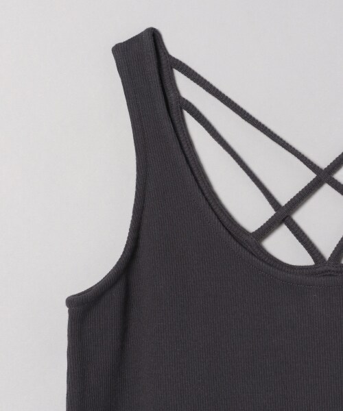JEANASIS（ジーナシス）の「クラフトネット2Pノースリーブワンピース（ワンピース/ドレス・ブラック()/ベージュ()）」の17枚目の写真