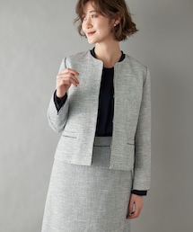 RIVE DROITE（リヴドロワ）の「【WEB限定・セットアップ可】ツイードノーカラージャケット　（その他アウター・レディース）」