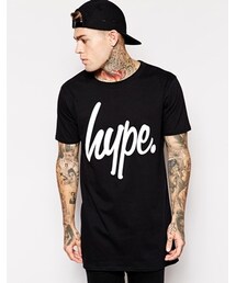 HYPE | Hype Longline T-Shirt With Basic Logo - Black(Tシャツ/カットソー)