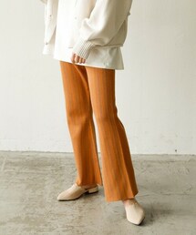 Auntie Rosa Holiday | ストライプフレアパンツ(その他パンツ)