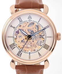 HIROB（ヒロブ）の「LOBOR COSMOPOLITAN dOrsay Brown 42mm【 ウォッチ 】（腕時計）」