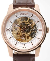 HIROB（ヒロブ）の「LOBOR DYNASTY CHARLEMAGNE BROWN 40mm【 ウォッチ 】（腕時計）」
