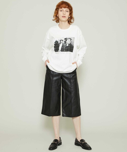 beautiful people スビンピマジャージーロングTシャツ beautiful people】suvin compact jersey typography long T