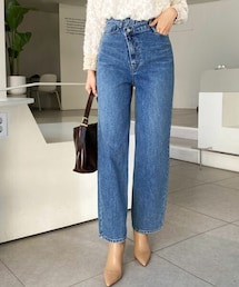 DHOLIC | アンバランスデニムパンツ(デニムパンツ)