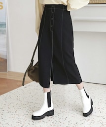 DHOLIC | ボタンステッチスカート(スカート)