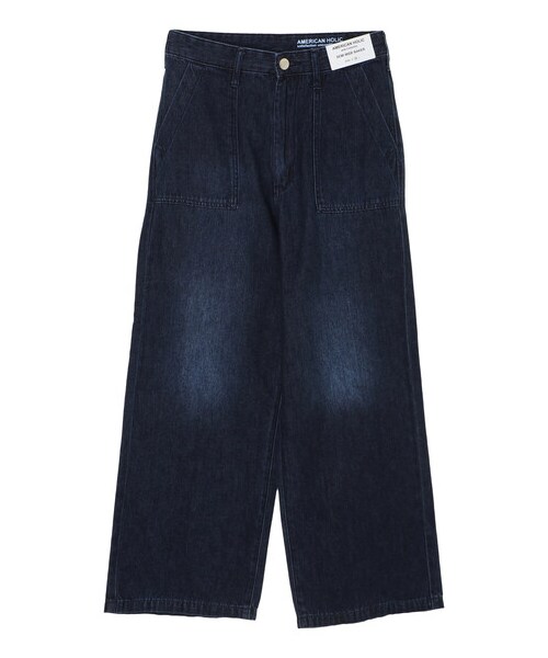 AMERICAN HOLIC（アメリカンホリック）の「デニムベーカーワイドパンツ（パンツ・インディゴ/ワンウォッシュ・S/M/L）」の8枚目の写真