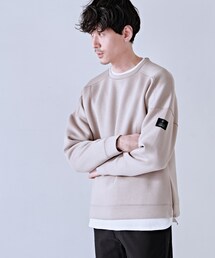 DISCOAT（ディスコート）の「【ユニセックスで着用可能】エアライトソフトサイドジップクルーネック（Tシャツ/カットソー・メンズ）」