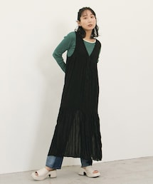 Kastane | ワッシャーシフォン無地ワンピース(ワンピース)