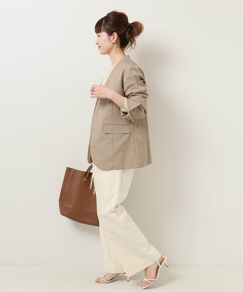 Spick & Span(スピックアンドスパン)の「リネンライクノーカラー Spick & Span(スピックアンドスパン)の「リネンライクノーカラー