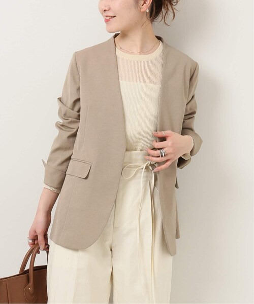 Spick & Span（スピックアンドスパン）の「リネンライクノーカラー