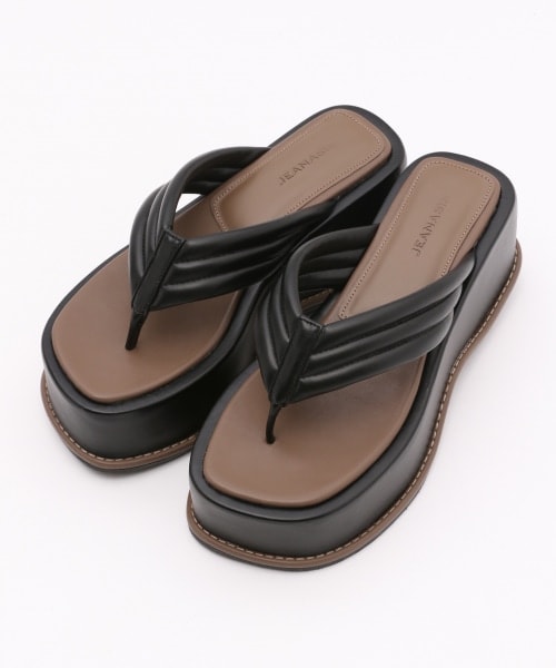 JEANASIS(ジーナシス)の「ハナオボリュームサンダル(シューズ・ブラック()/ベージュ()/ブルー())」の12枚目の写真