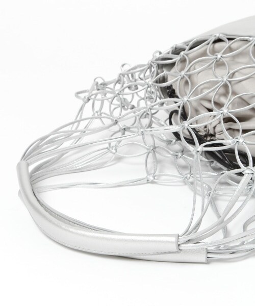 PAGEBOY（ページボーイ）の「メッシュトートバッグ（バッグ・ブラック/シルバー）」の10枚目の写真