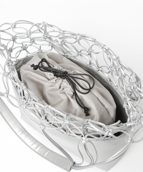 PAGEBOY（ページボーイ）の「メッシュトートバッグ（バッグ・ブラック/シルバー）」の13枚目の写真