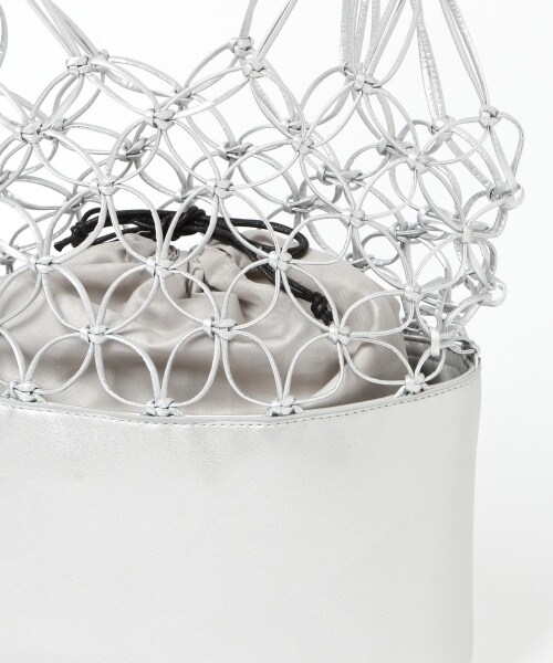 PAGEBOY（ページボーイ）の「メッシュトートバッグ（バッグ・ブラック/シルバー）」の8枚目の写真