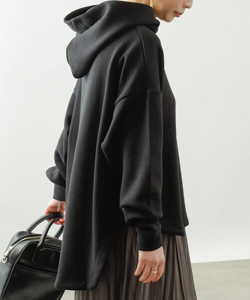 COLONY 2139（コロニートゥーワンスリーナイン）の「エアリーダンボールフーディー（パーカー・レディース・オフホワイト/ブラック/ベージュ/ミント/パープル・M/L）」の4枚目の写真