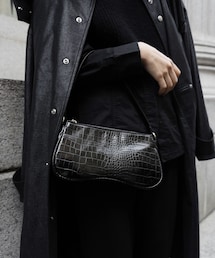 COLONY 2139 | 【@sakina_yamamoto】サステナビリティレザークロコ横長バッグ(ショルダーバッグ)