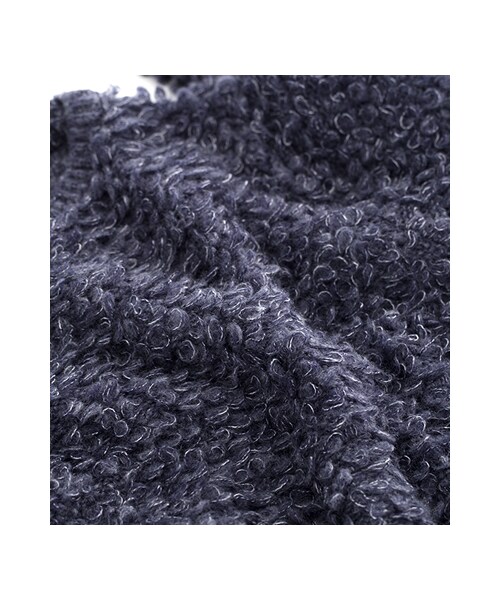 gracegift（グレースギフト）の「微甜巴黎 韓國毛呢針織短版上衣（トップス・レディース・深藍・F）」の3枚目の写真