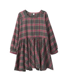 gracegift | 復古假期 韓國格紋娃娃洋裝(ワンピース/ドレス)