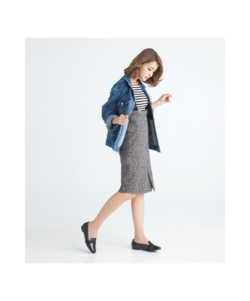 gracegift（グレースギフト）の「微方頭鏡面漆皮簡約樂福鞋（シューズ・レディース・杏色/黑・35/36/37/38/39/40/41）」の17枚目の写真