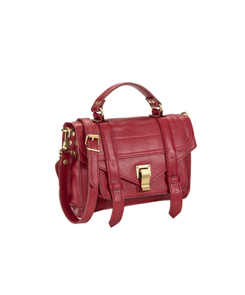 gracegift（グレースギフト）の「俐落洗鍊 韓國學院質感金釦提包（バッグ・レディース・黑/紅・F）」の5枚目の写真