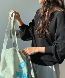 DHOLIC | Vネックパフニット(ニット/セーター)