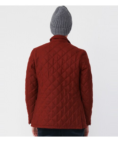 KATHARINE HAMNETT LONDON （キャサリンハムネットロンドン）の「QUILTING LAMB TWEED（ジャケット/アウター・メンズ・ネイビー/レッド/グレー・S/M/L/AL）」の5枚目の写真