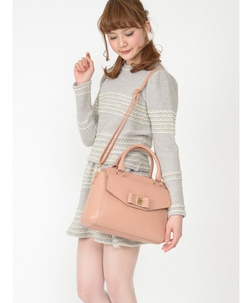 Honey Salon（ハニーサロン）の「キャロン（バッグ・レディース・ピンクベージュ/ピンク・Free）」の8枚目の写真