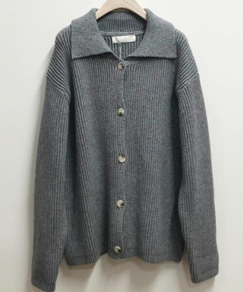 DHOLIC STYLE（ディーホリックスタイル）の「[naturalmind] ワイドカラーカーディガン（カーディガン/ボレロ・レディース・ホワイト/イエロー/グリーン/グレー・FREE）」の2枚目の写真