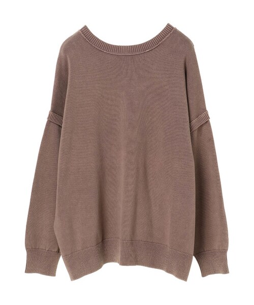 Green　Parks（グリーンパークス）の「・SUGAR SPOON 2wayリバースニットプル（トップス・アイボリー/チャコールグレー/モカ・F）」の15枚目の写真